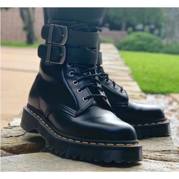 Dr. Martens 1460 8-Eye Bex Buckle Womens Boot - Size 6 - Picture 1 of 15